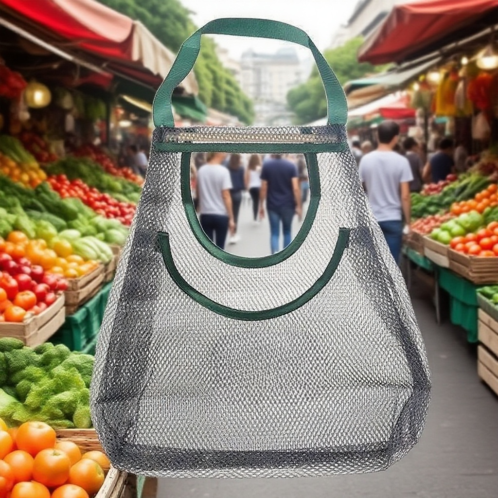 廚房壁掛式防潮通風收納鏤空網兜