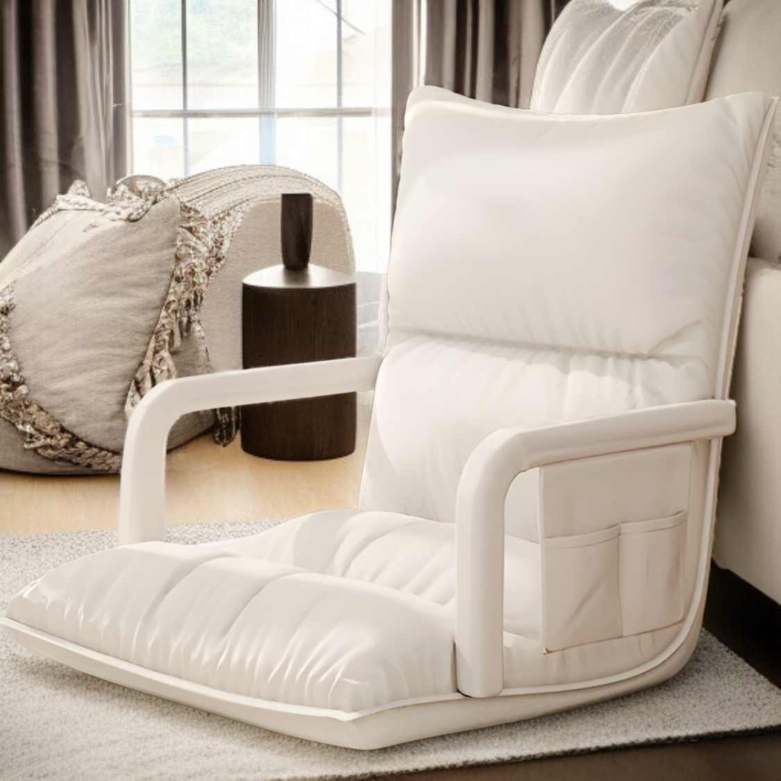 Waterproof and stain-resistant PU leather seat, sofa with six-position angle adjustment, multiple co