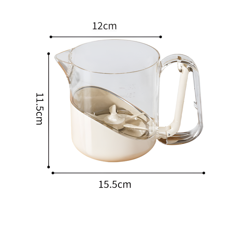 Household Multi-Purpose Semi-Automatic Egg Beater Cream Whisking Dough Mixing Cup