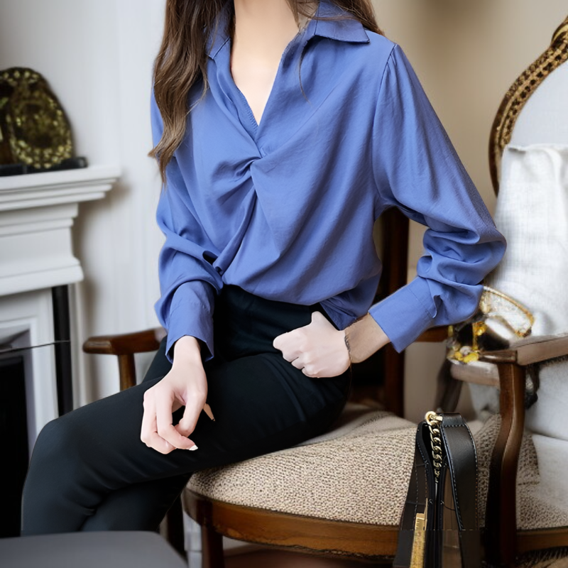 トレンドと万能のレディース白シャツ