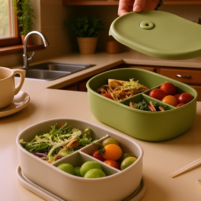  Élelmiszeripari szilikon ételtároló doboz