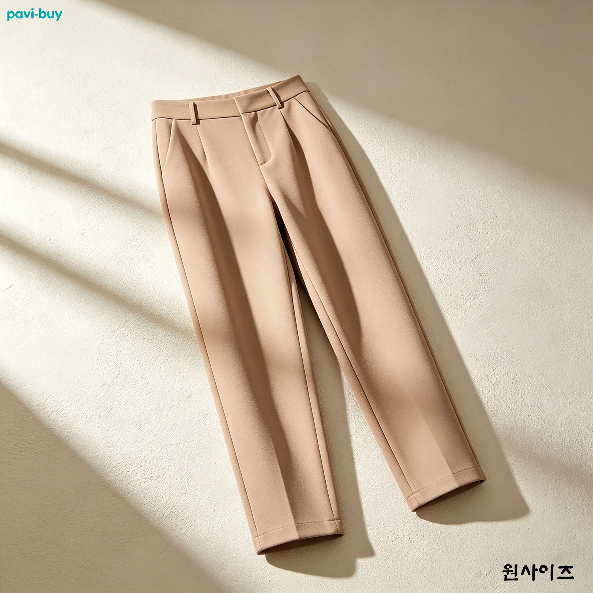 여성용 와이드 바지 허리 밴딩 디자인