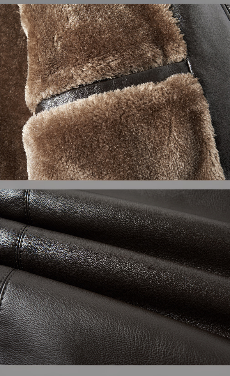 快適なフリース裏地メンズジャケットの内側