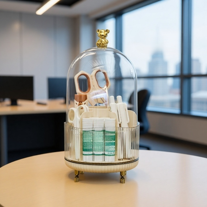 Organizador para brochas y lápices de cejas en forma de oso