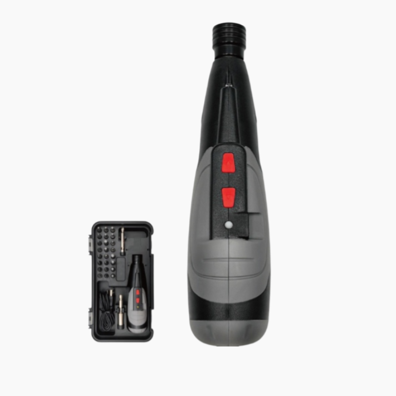 電動ドライバー 小型 充電式 四角/六角/星型 電動ドリル 27点ビットセット 延長ロッド付き 手動使用/トルク3段階/正逆切り替えドライバー LEDライト 小型 DIY ツール 家庭用/DIY/家具