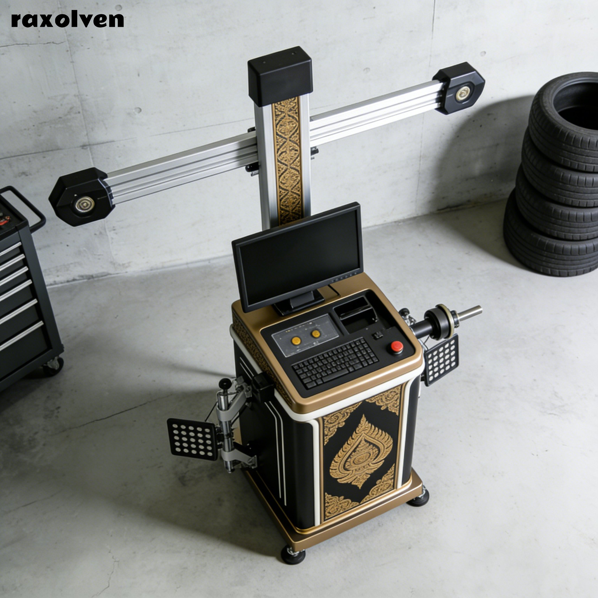 ระบบตั้งศูนย์ล้อสี่ล้อแบบสากลสำหรับรถยนต์ทุกรุ่น