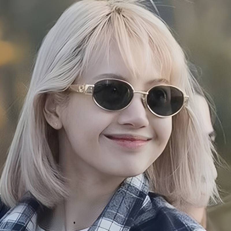 Gafas de sol pequeñas de estilo retro francés