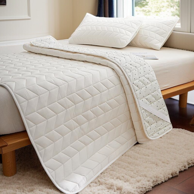 면 전체 매트리스 쿠션 가정용 침실 싱글 항균 요 미끄럼 방지 매트리스 순면 얇은 매트 접이식