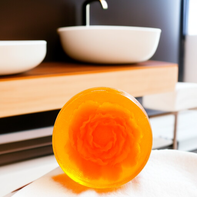 Jabón natural hecho a mano con miel