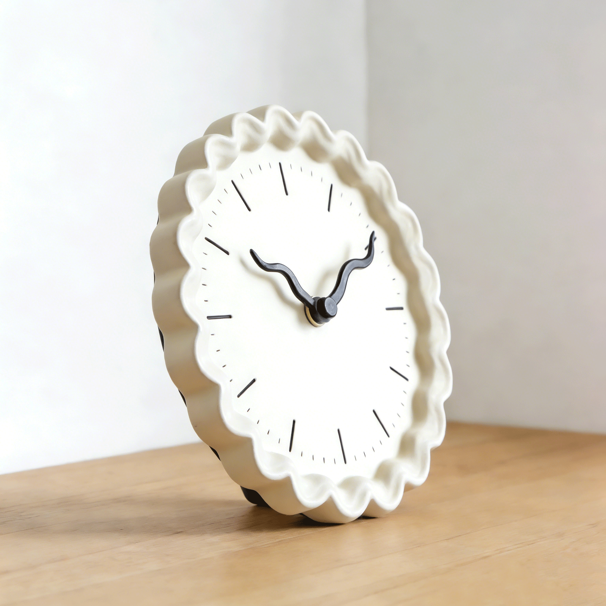 Detalle de diseño elegante del reloj moderno