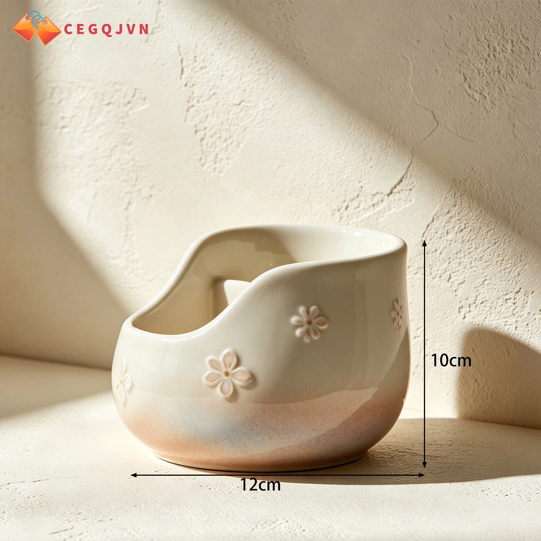 Stylish ceramic container for kitchen storage