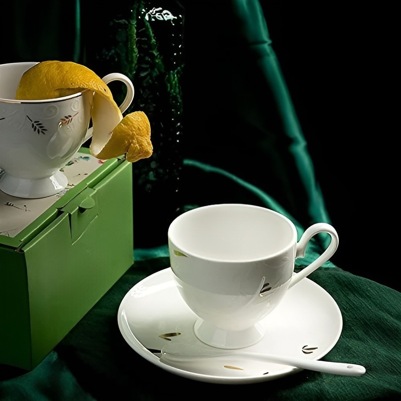 陶器製コーヒーカップセット