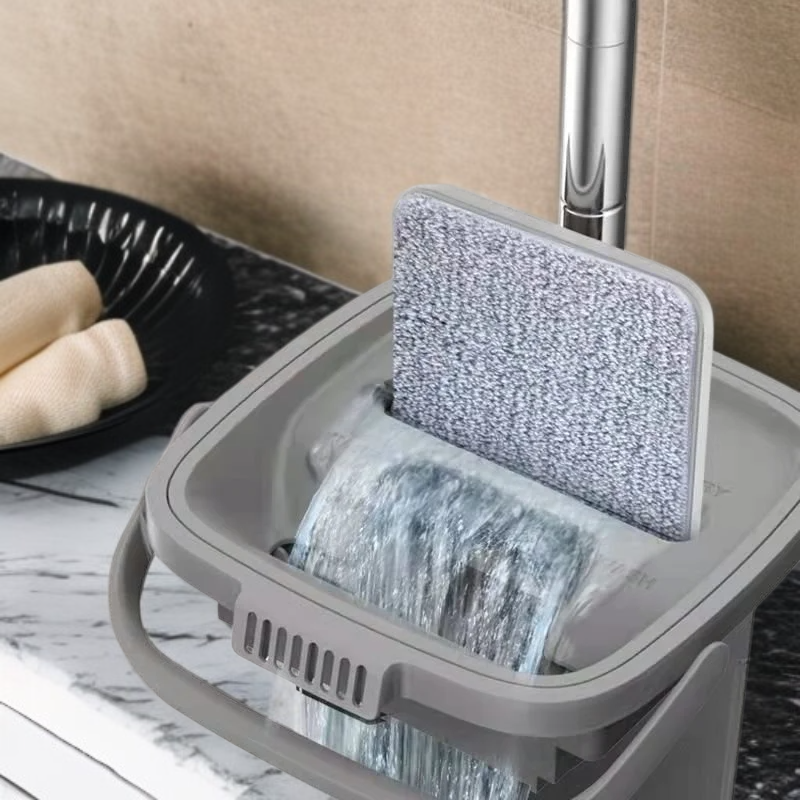 집안 청소를 빠르고 쉽게! 타임세이빙 걸레+버킷 세트