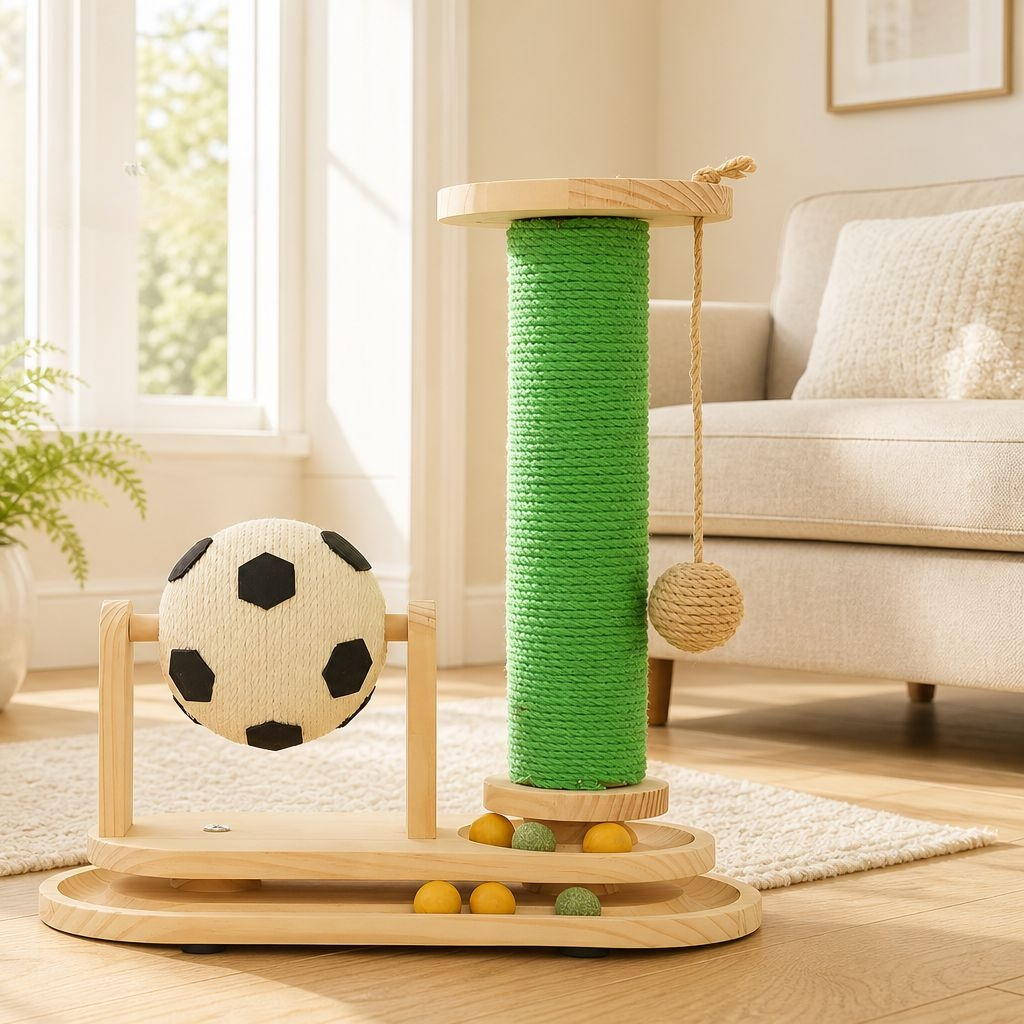 Wear-resistant Sisal Cat Scratching Post, Sisal Rope Cat Claw Toy