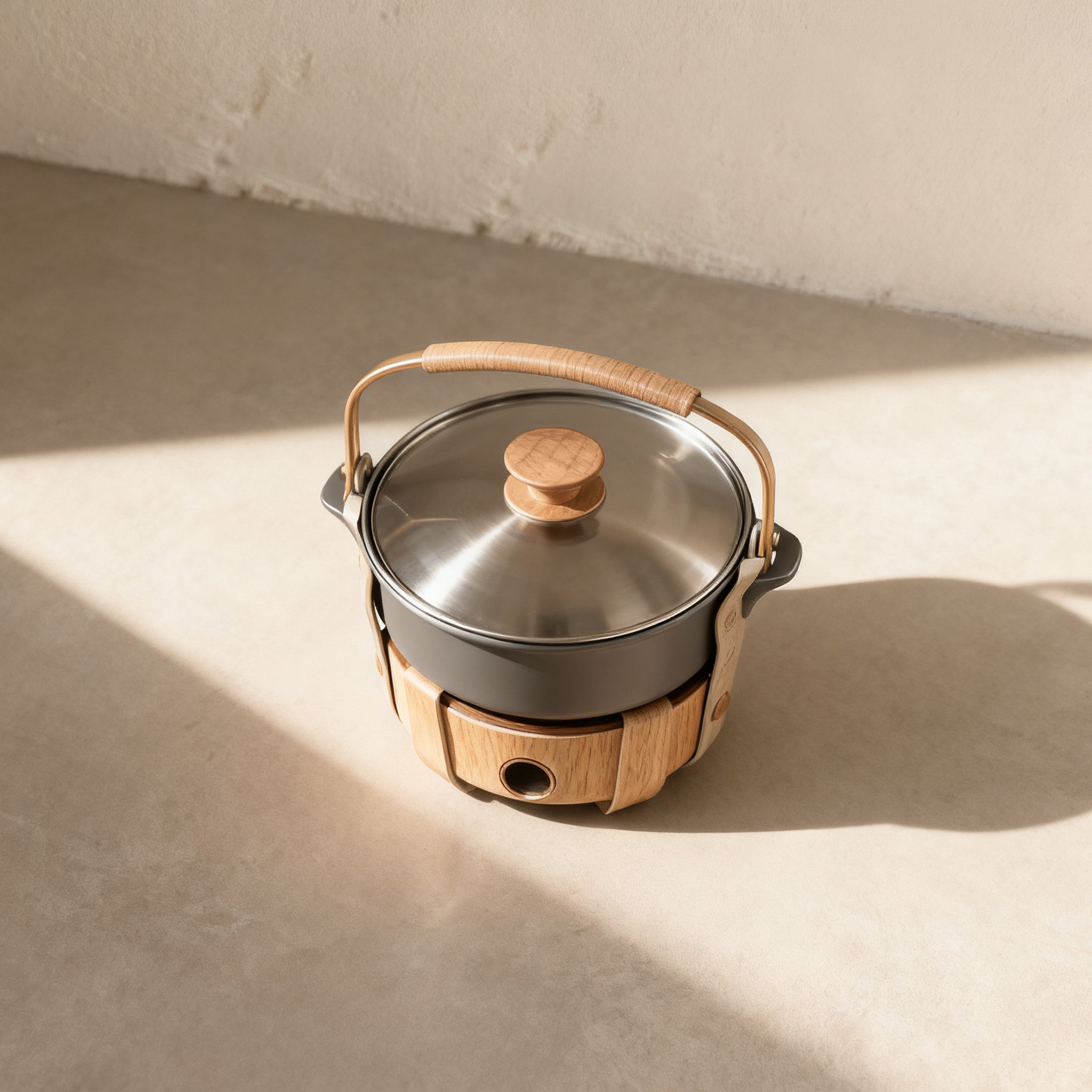 야외 캠핑에서 사용하는 전기 핫팟