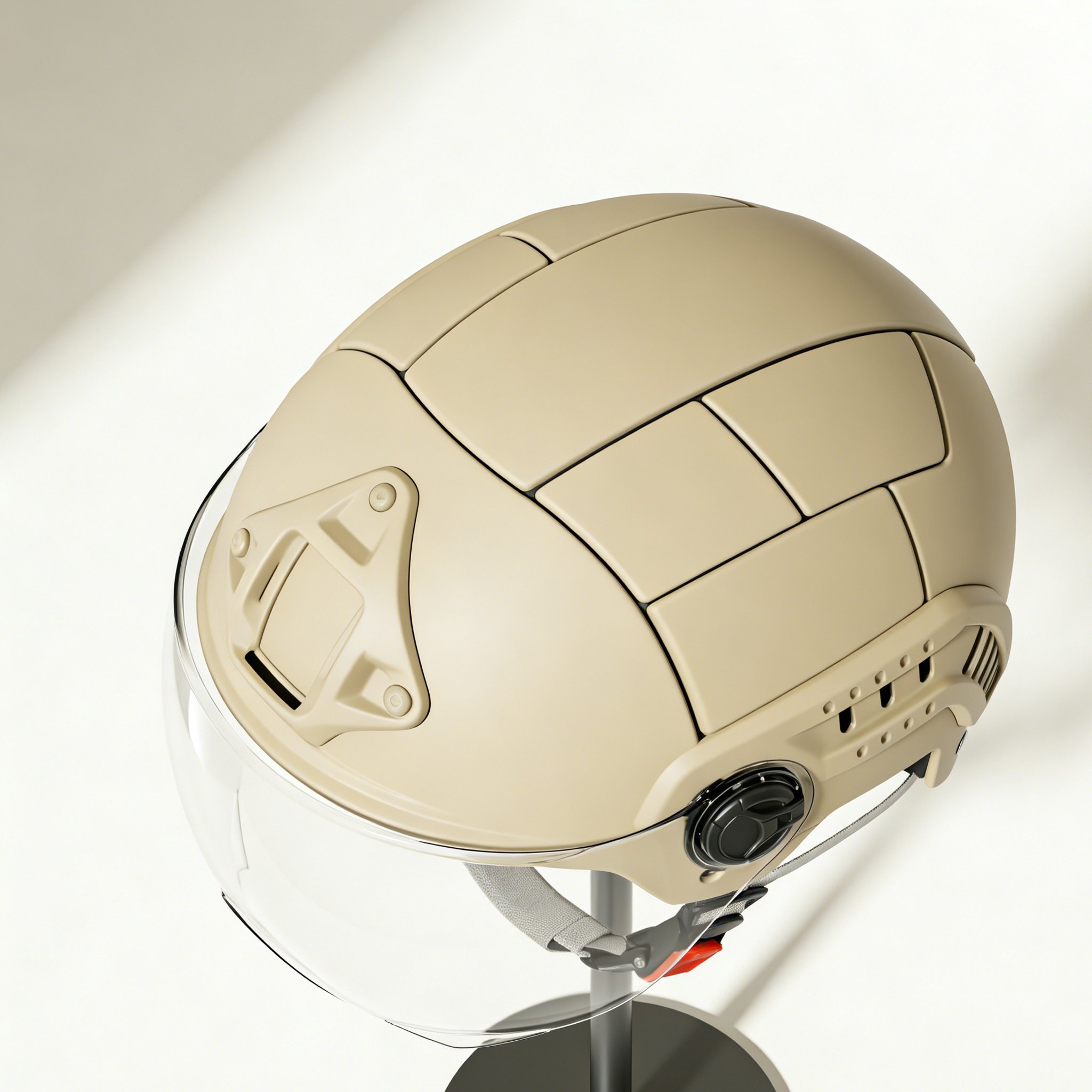 バイク用ジェットヘルメットの側面デザイン