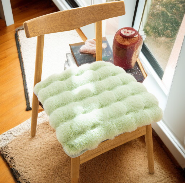 Plush cushion adding comfort to office seat