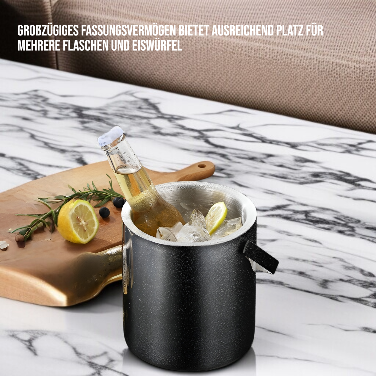 Isoliertes Eisfass für langanhaltende Kühlung von Champagner