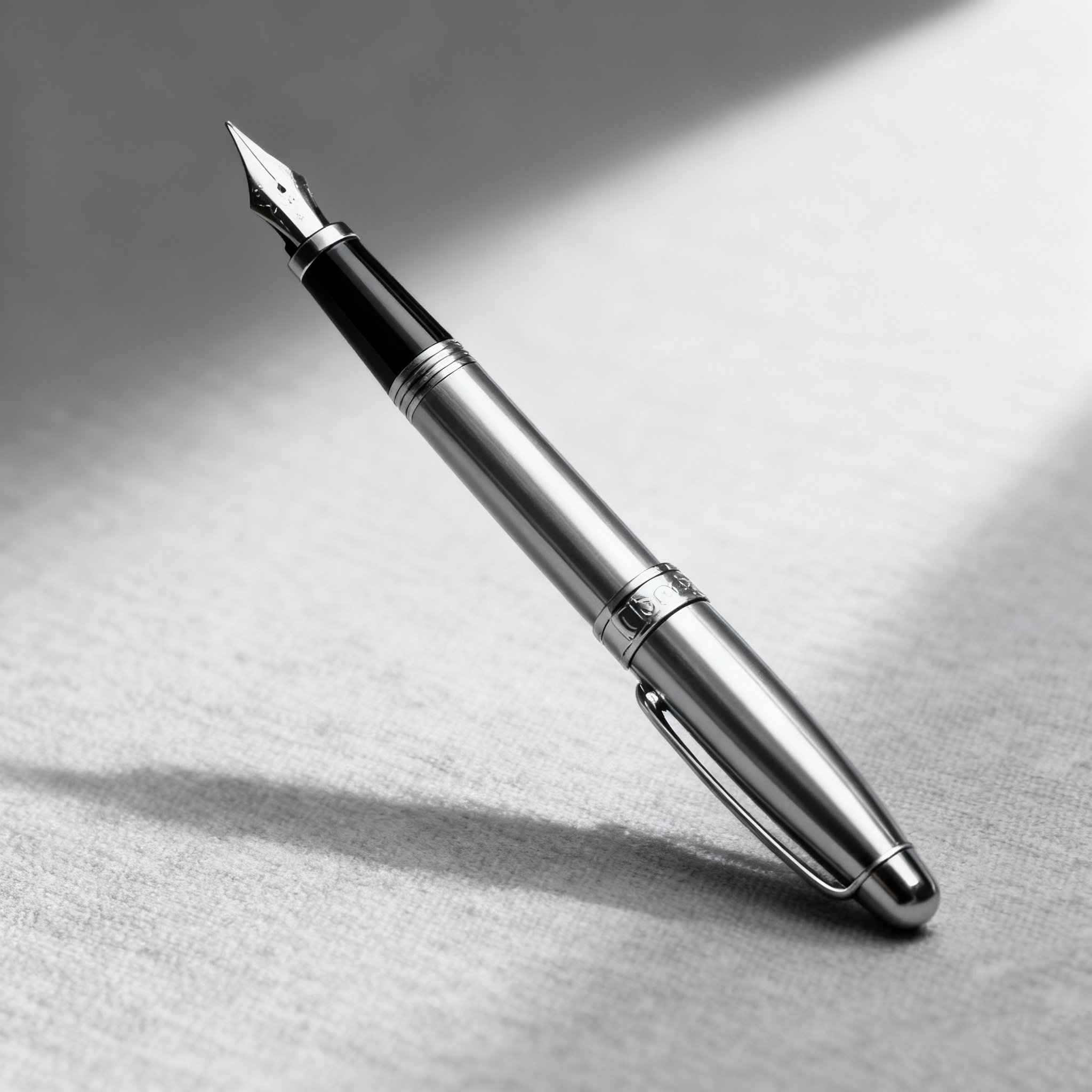 고급스러운 디자인의 만년필 근접 촬영
