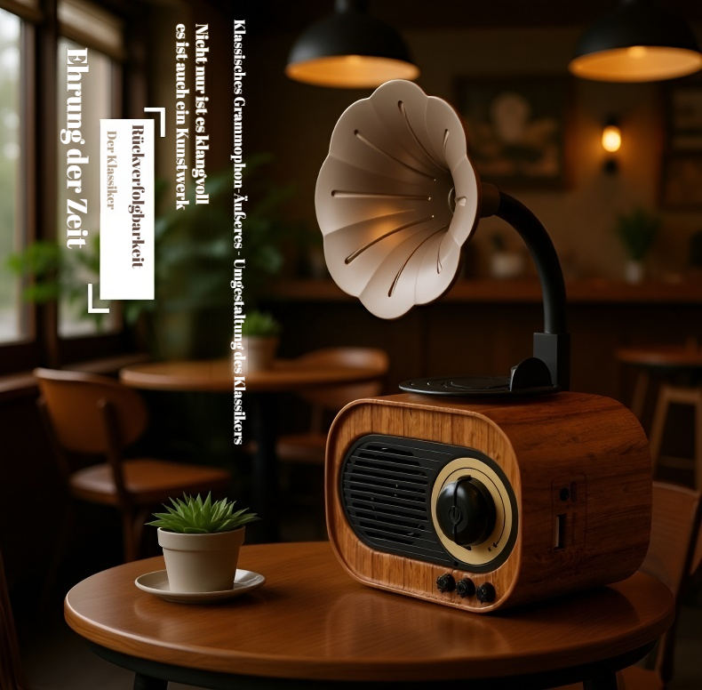 Tragbares Retro-Radio mit Bluetooth-Funktion