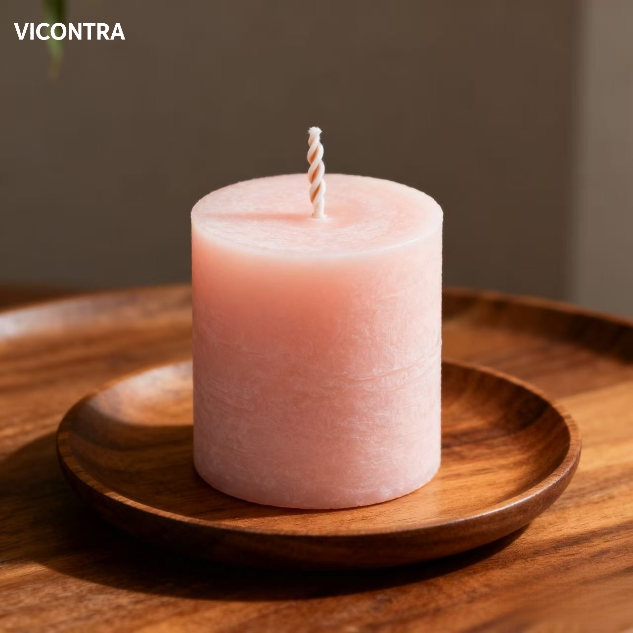 핑크 캔들 3개 세트 인테리어 소품