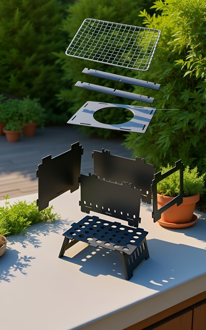 キャンプ場で使われているバーベキューグリル