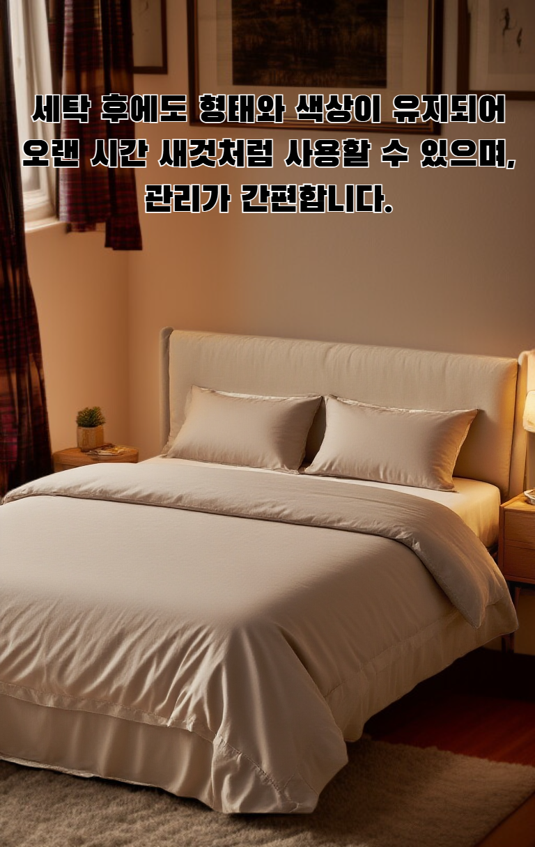 피부 친화적인 3피스 시트 침구 세트 전체 이미지