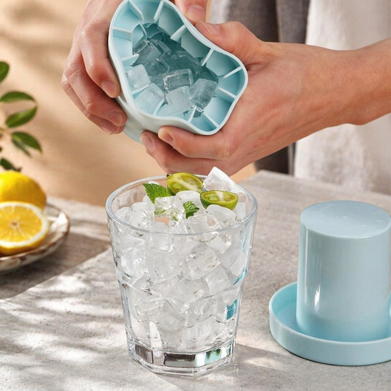 Molde de bandeja para hielo en forma cilíndrica