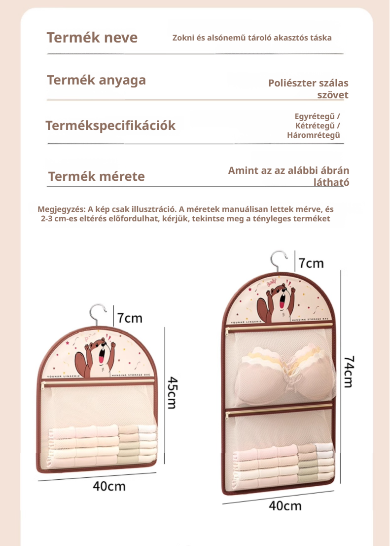 Praktikus függő tároló kis helyre kollégiumba