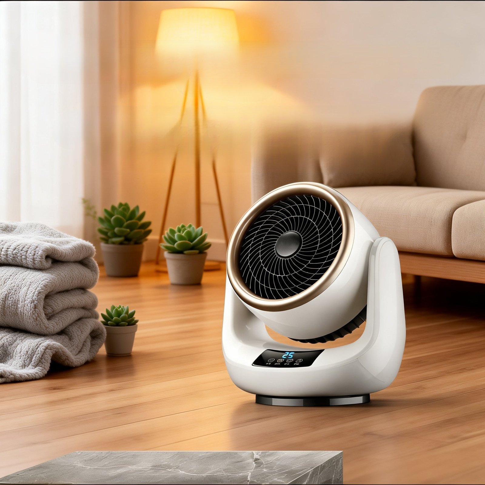 Mini-Tischheizung mit Kühl- und Heizfunktion, energiesparend