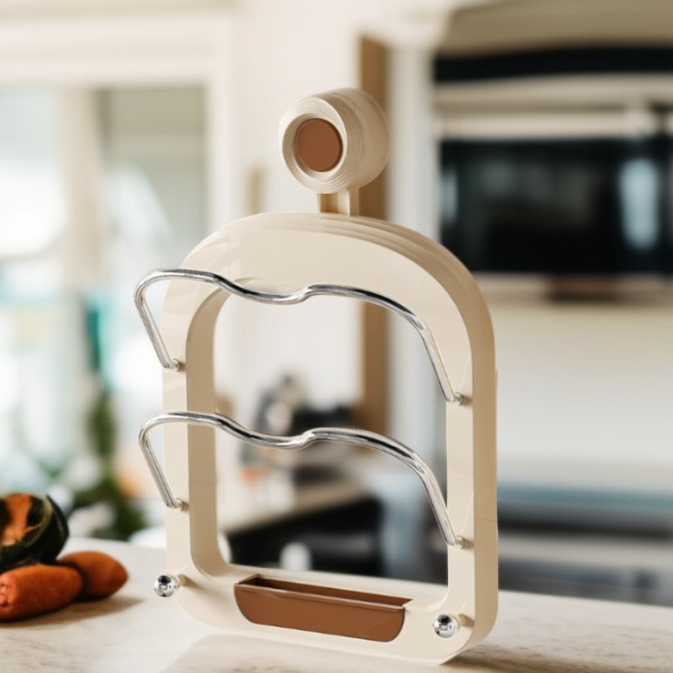 실용적인 주방용 흡착식 냄비뚜껑 물 빠짐 거치대