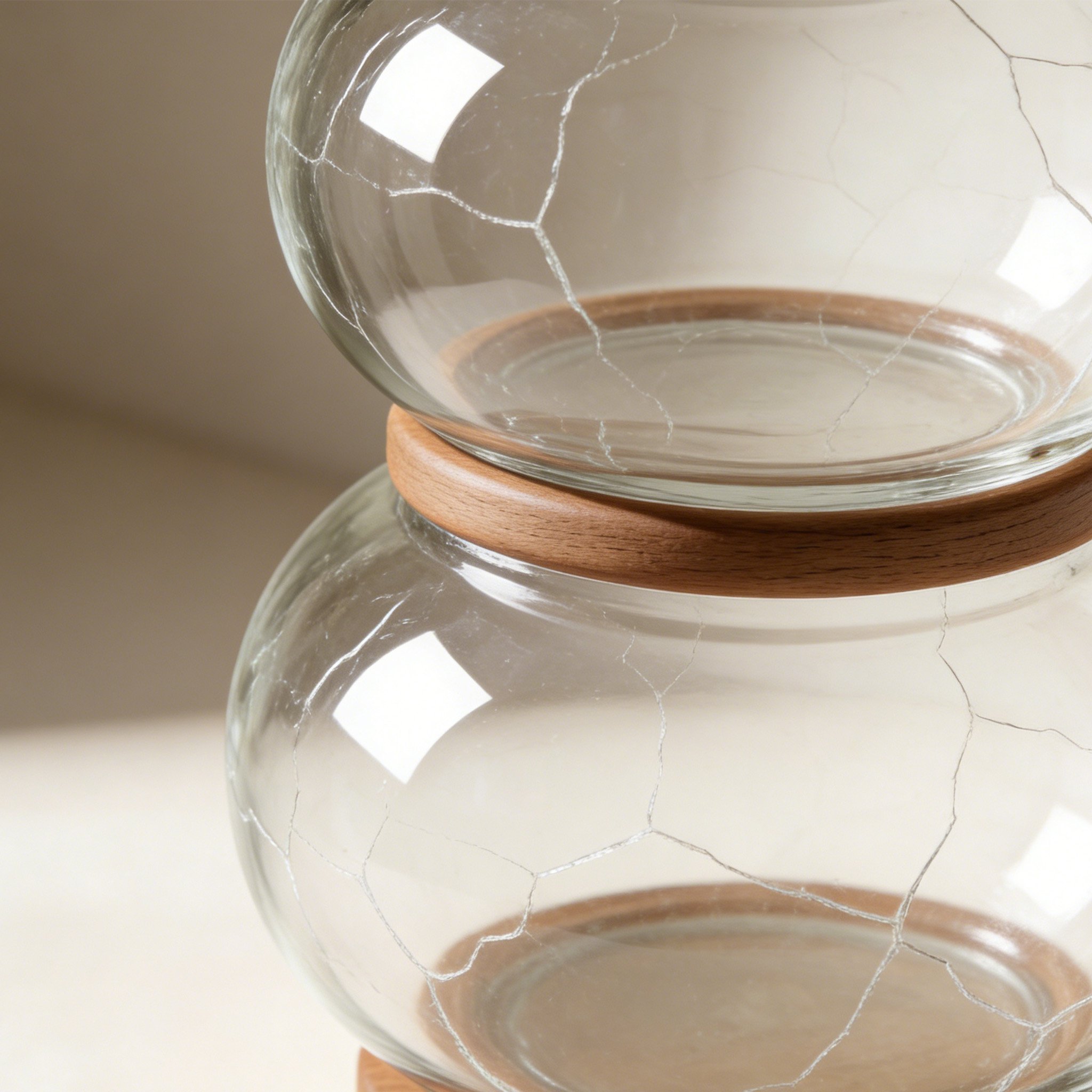 Home Clear Glass Vase (Set of 2)