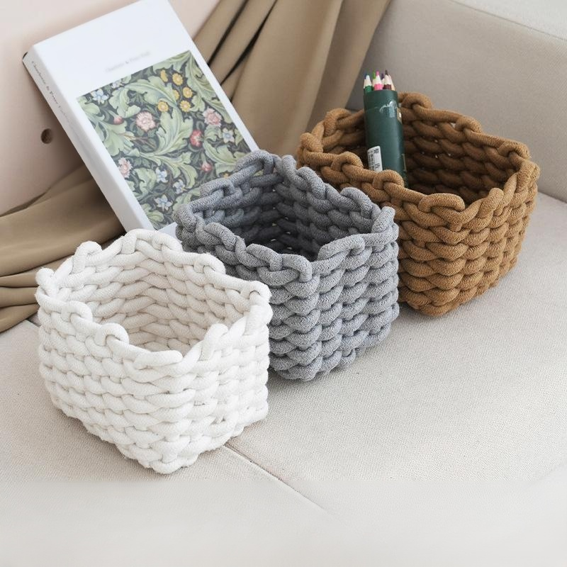 Cotton Rope Woven Storage Bin