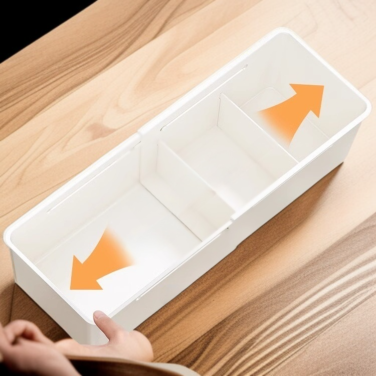 可伸縮抽屜分隔收納盒