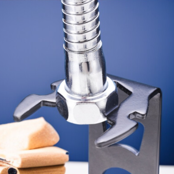 Multi-purpose 16-in-1 carbon steel sink wrench