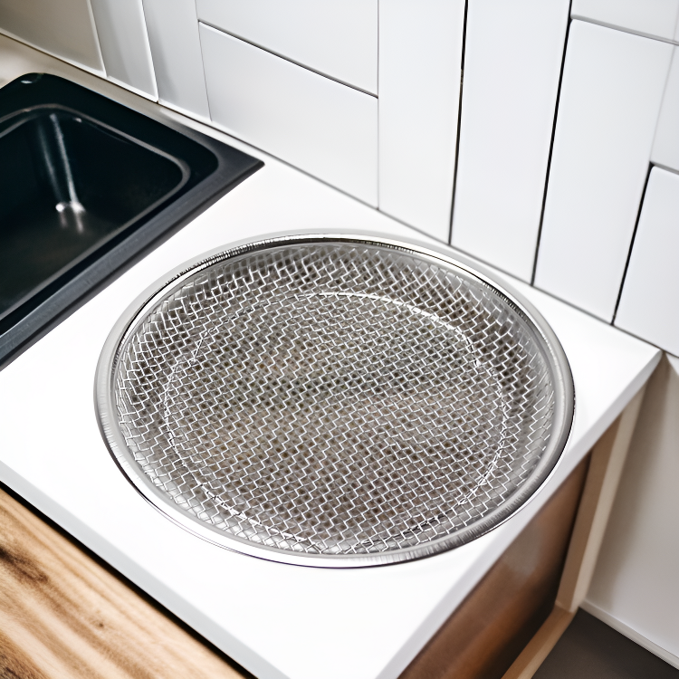 Küchen-Frittierkorb mit Öl- und Wasserablauf