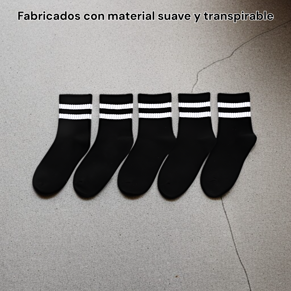 Calcetines blancos de caña media