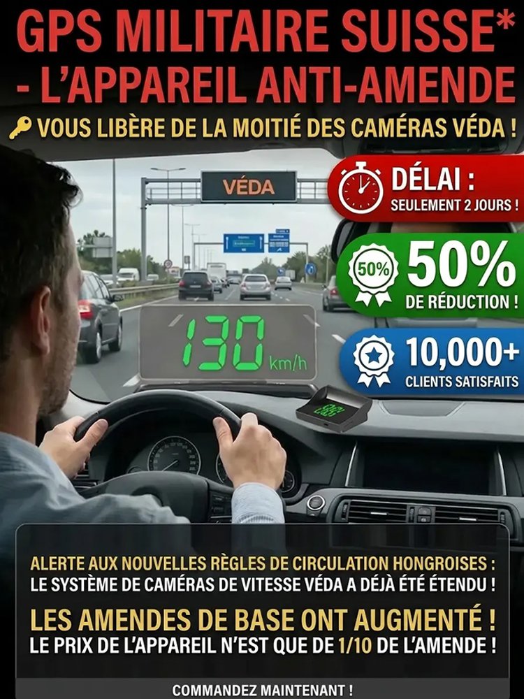 Affichage tête haute GPS numérique pour voiture