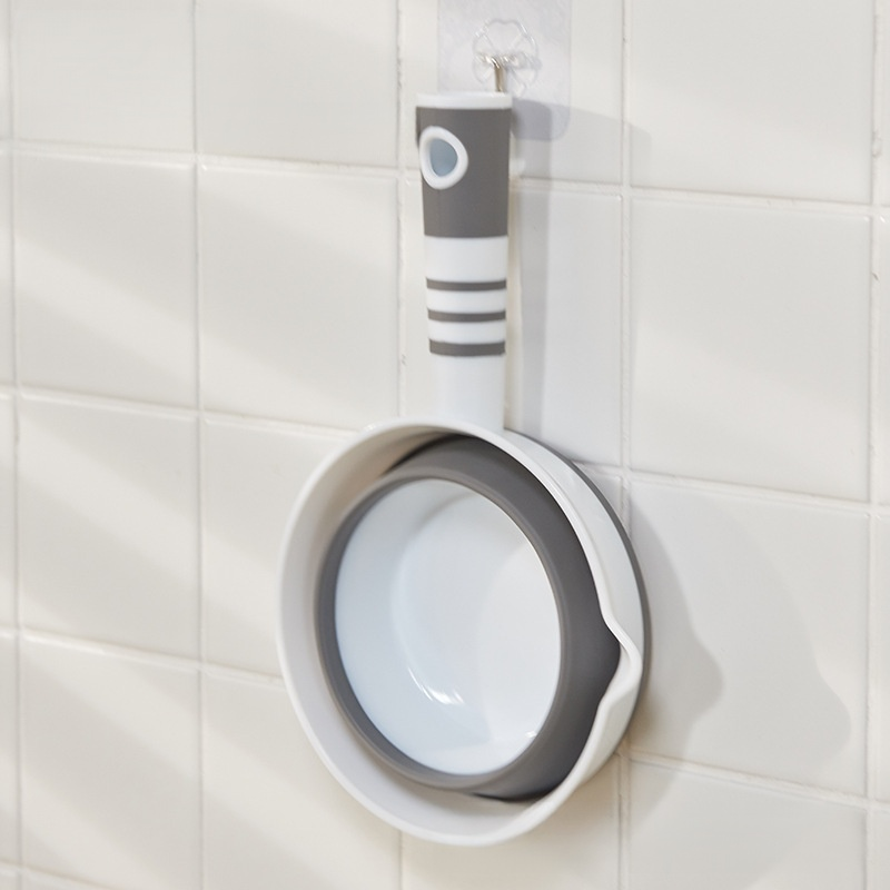 折りたたみ式、多機能、吊り下げ可能なシリコン製お玉（2個セット）