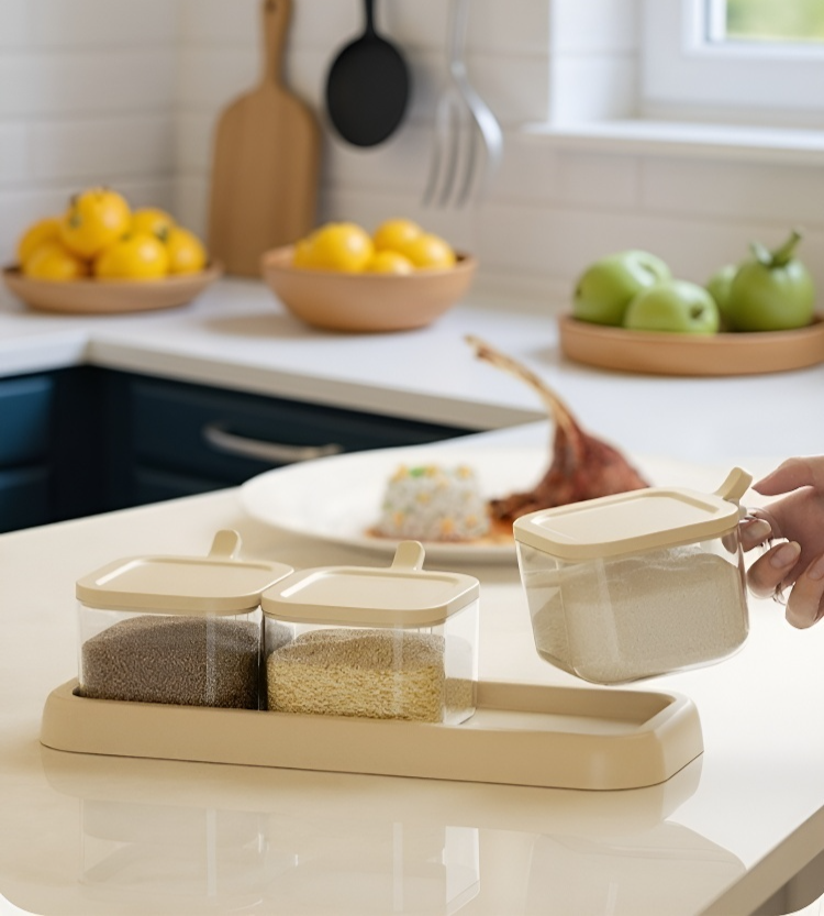 مجموعة عبوات توابل مقاومة للرطوبة