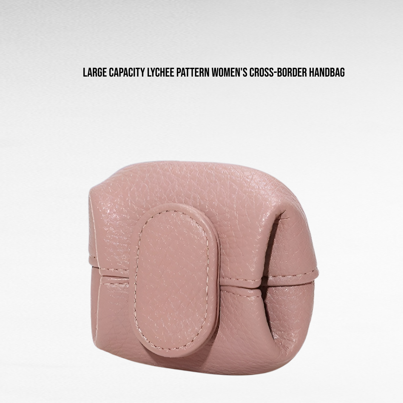  Large Capacity Lychee Pattern Women's Cross-border Handbag