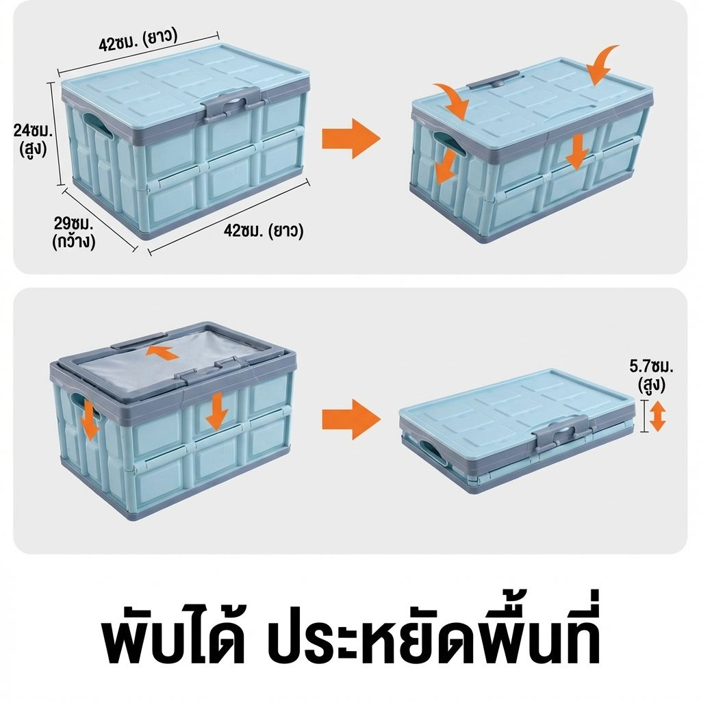กล่องพลาสติกพับได้อเนกประสงค์