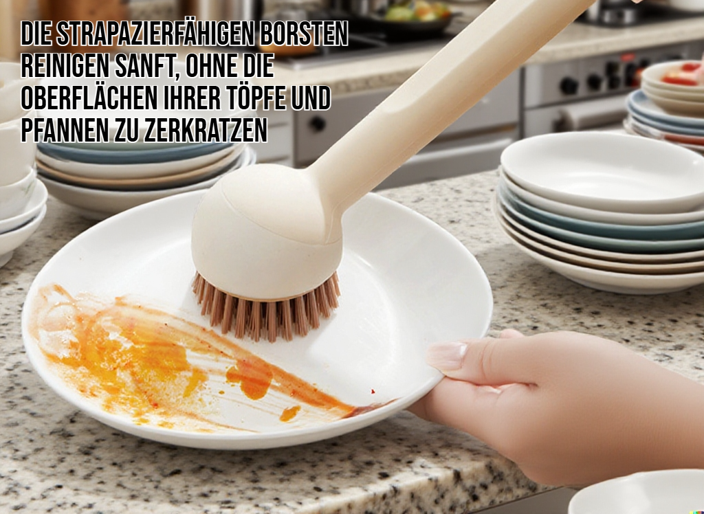 Innovative Spülbürste für Topfreinigung