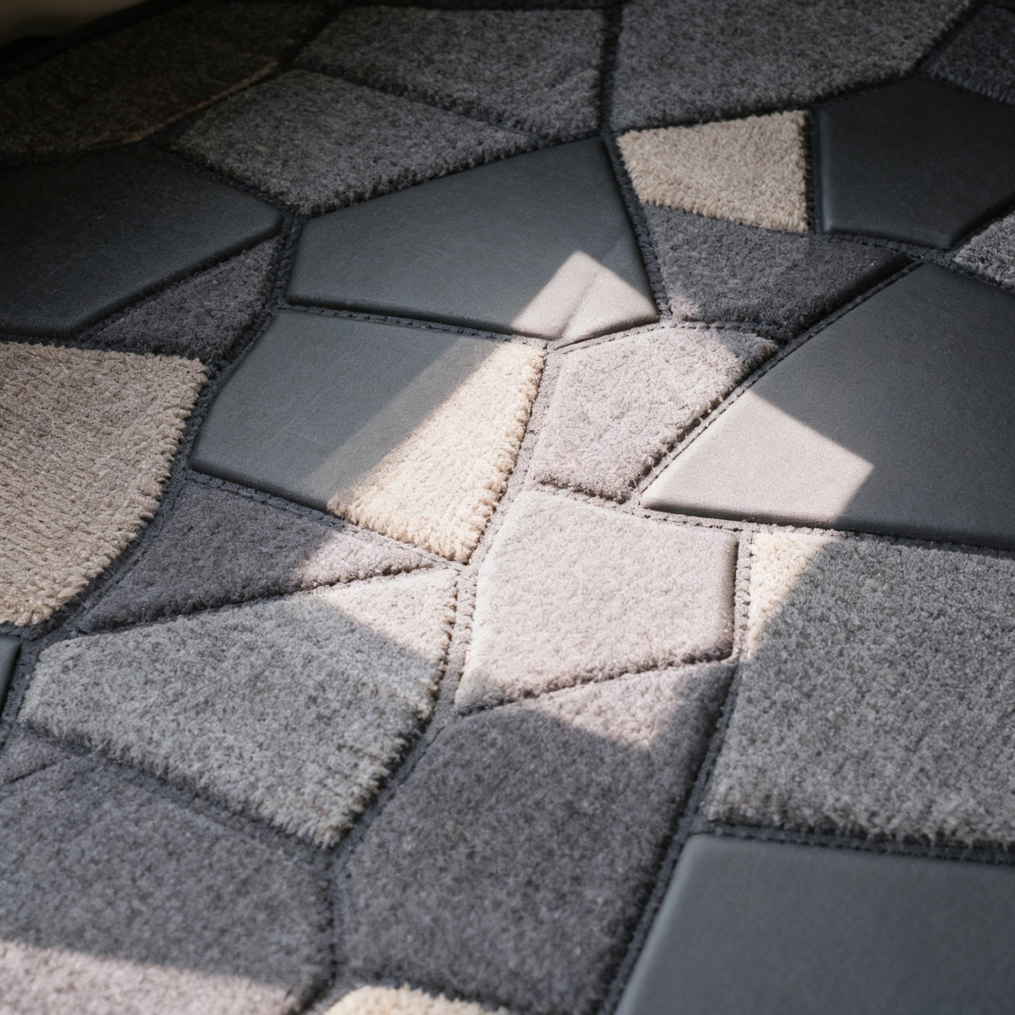 布製パッチワークカーラゲッジマット