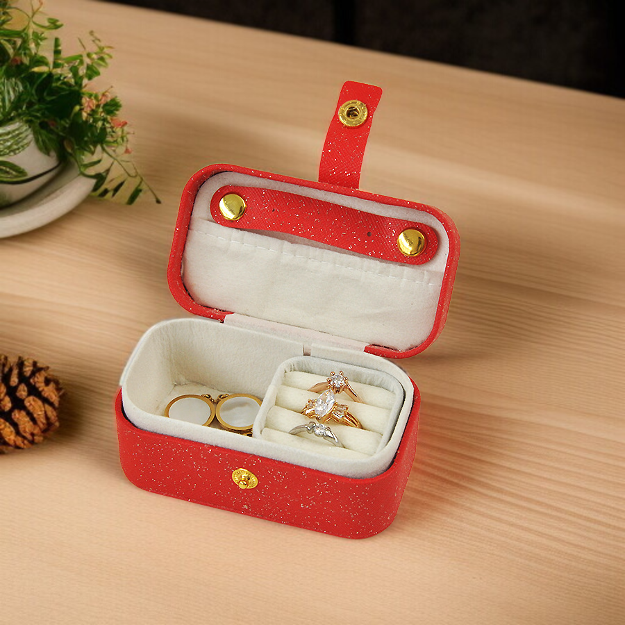 Kompakt utazó ékszerrendező doboz