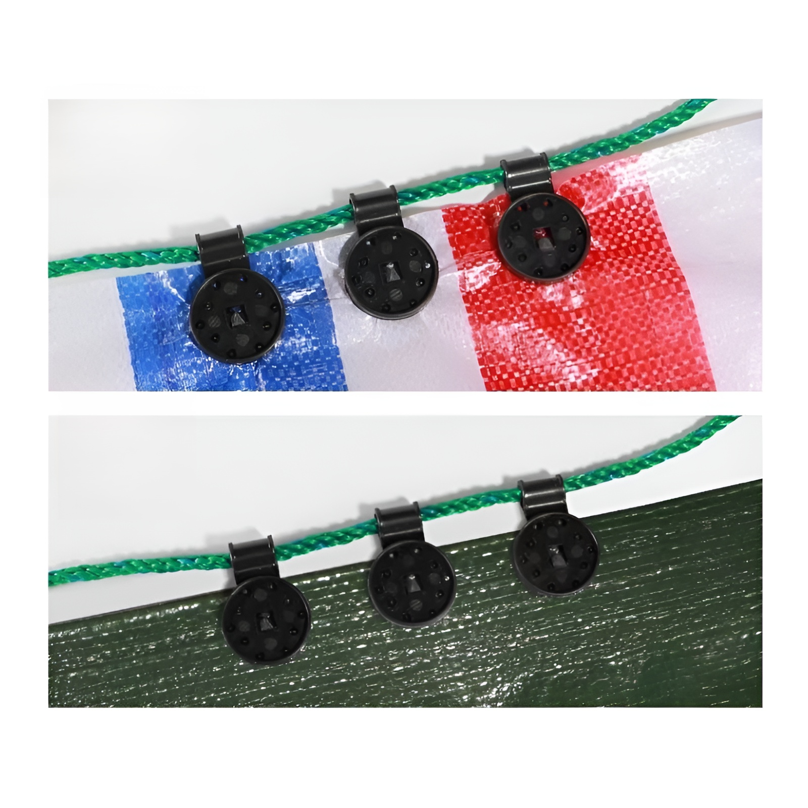 遮光ネット用クリップと留め具（3個セット）