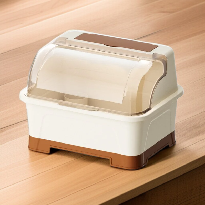 가정용 장식물 상자 그릇 수납함 주방 그릇 수납장 그릇 물빠짐 그릇 가정용 테이프 커버 수납함