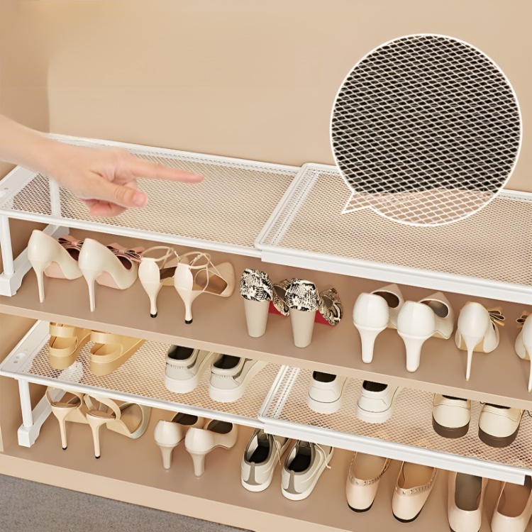 Expandable shoe organizer maximizing home space