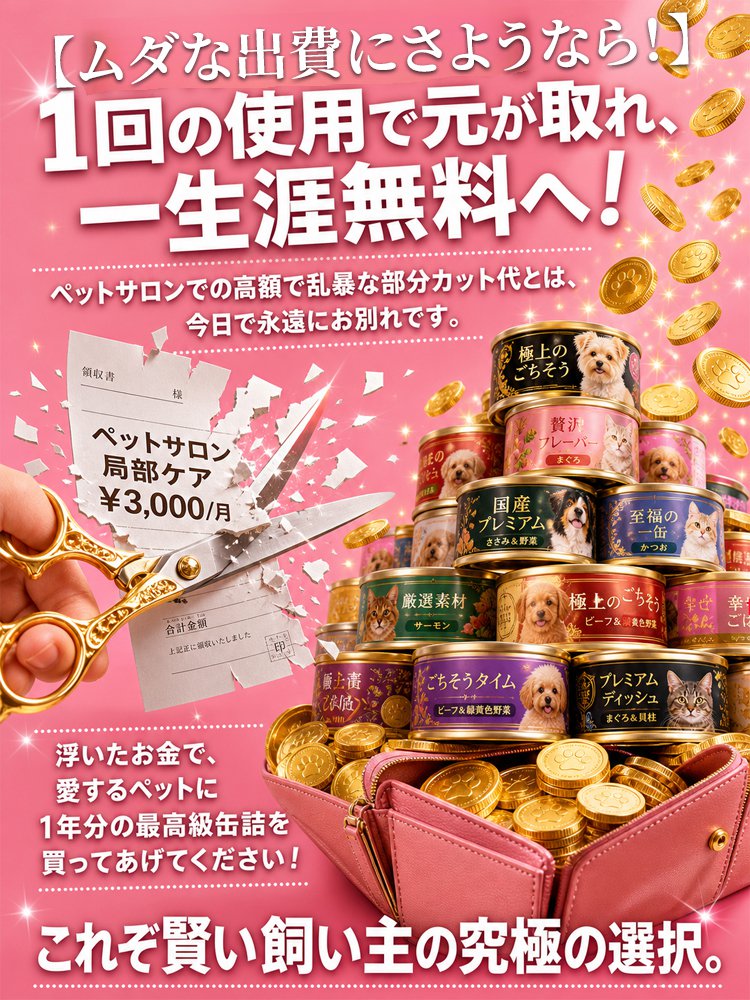 安心設計ペット用バリカン