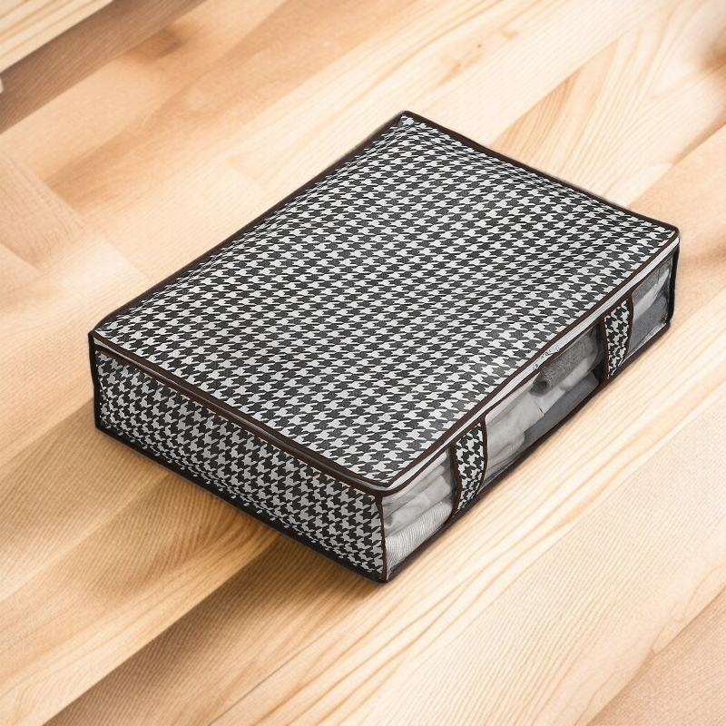 침대 밑 이불 수납함 방진 부직포 수납 파우치 대용량 이불 주머니 수납함 투명 옷 수납함